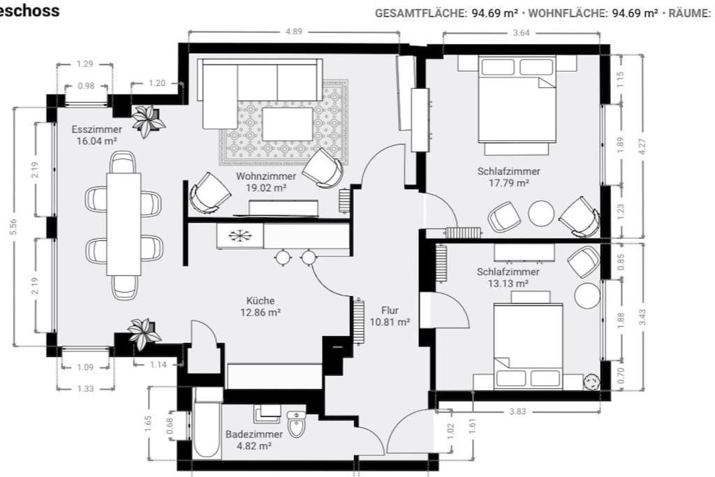 Urban & Chic: 2Bdr, Parkplatz Lägenhet Witten Exteriör bild